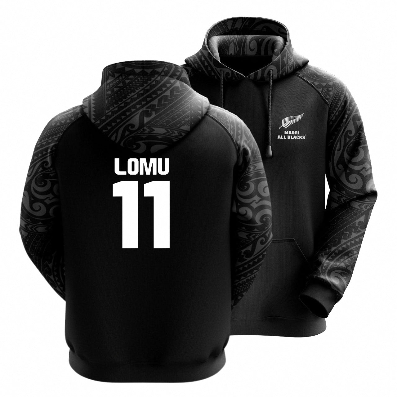 2024 All Blacks Maori Hoodie and Pants Set Personalised