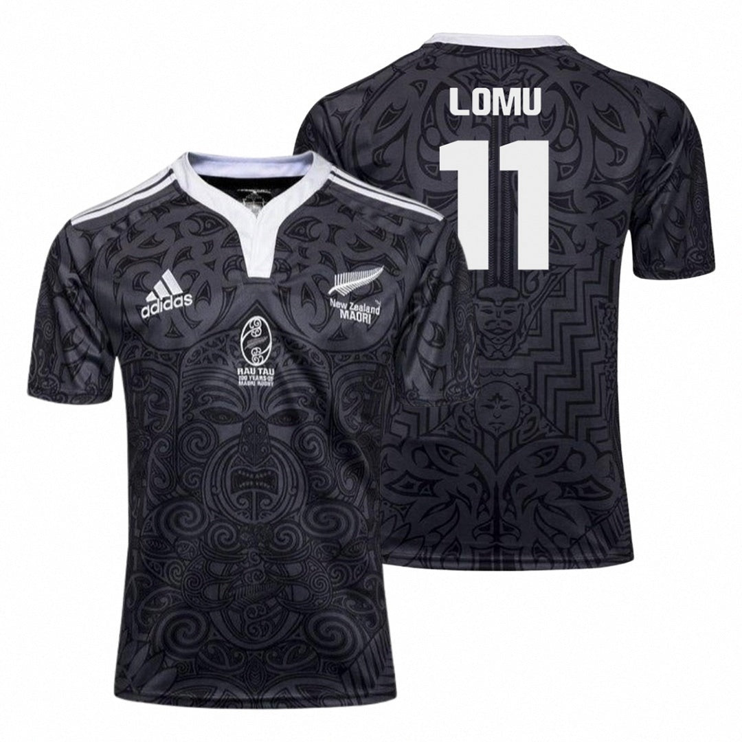 Maori All Blacks 100th Anniversary x Lomu Personalized Jersey