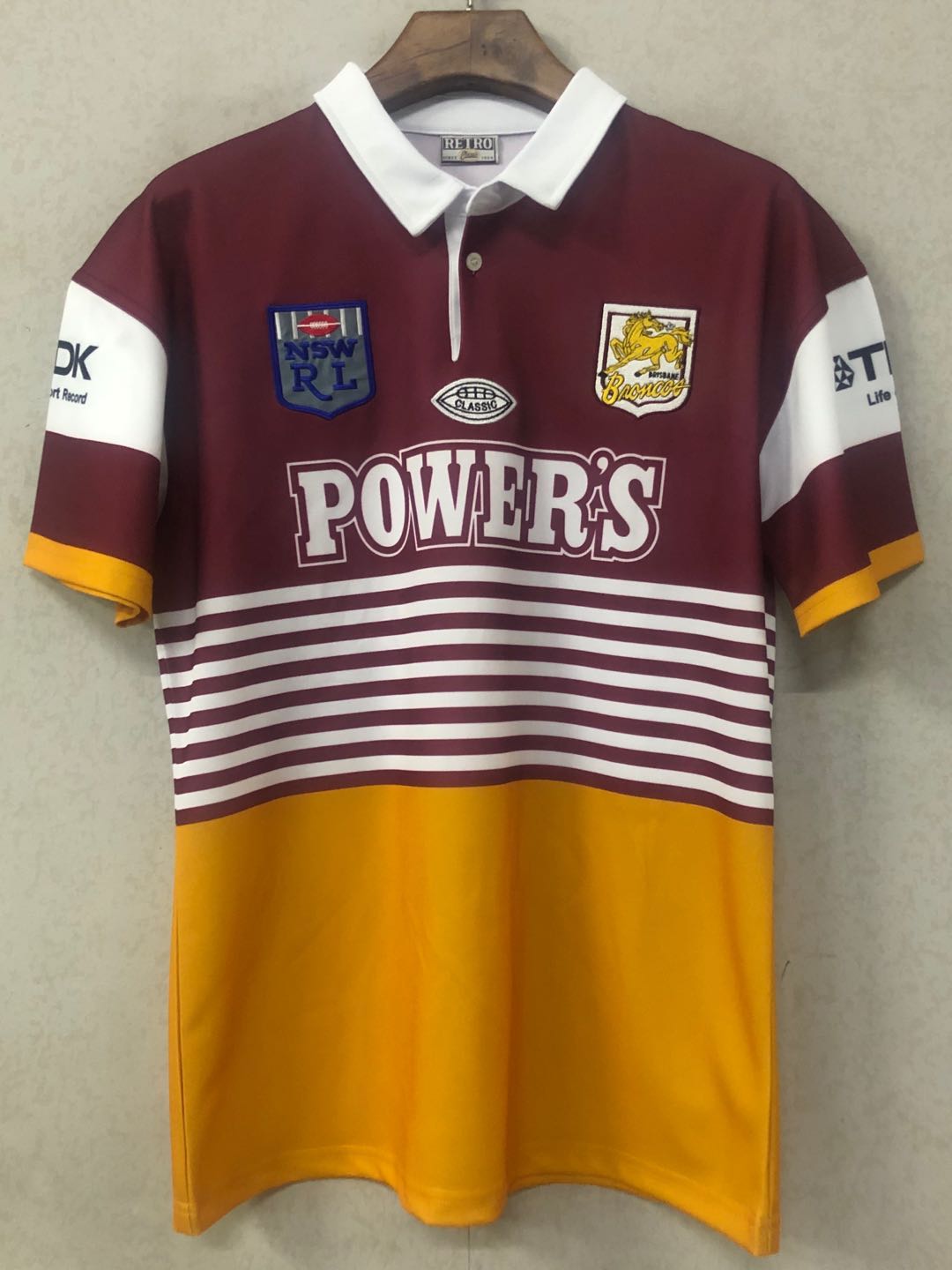 1988 1989 Brisbane Broncos Rugby League Shirt